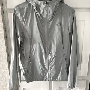 The North Face Gray Windbreaker Jacket Small